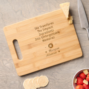 Unique Name & Saying Customized Monogram Engraved Cutting Board