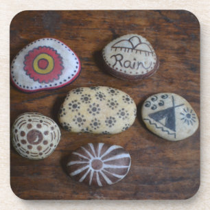 Unique Native American Folk Symbols Drink Coaster