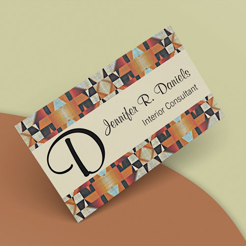 Unique Native American Indian Tribal Art Pattern Business Card