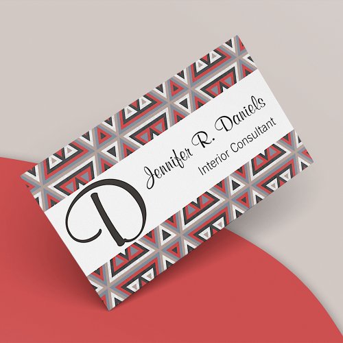 Unique Native American Indian Tribal Art Pattern Business Card