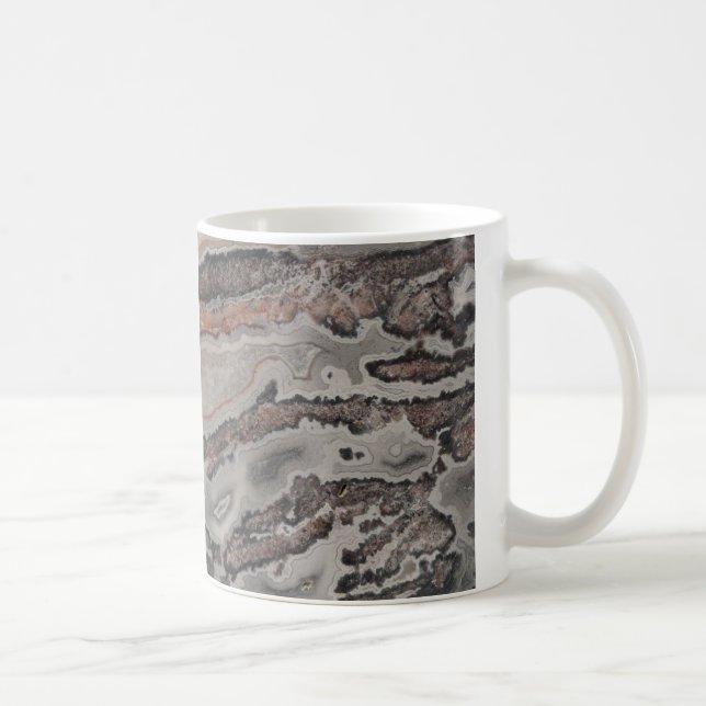 Unique Natural Rock Crazy Lace Agate Coffee Mug (Right)