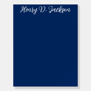 Unique Navy Blue Classical Handwriting Plain Foam Board