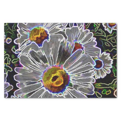 Unique Neon Daisies Tissue Paper