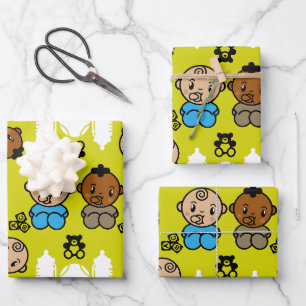 Unique New Baby Gift  Wrapping Paper Sheets