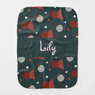 Unique New Dad Name Personalized Burp Cloth