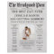 Unique Newspaper Timeline and Wedding Programs