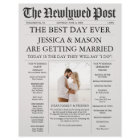 Unique Newspaper Timeline and Wedding Programs