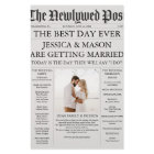 Unique Newspaper Timeline and Wedding Programs