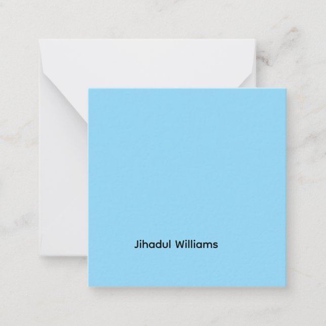 Unique  note card (Front)