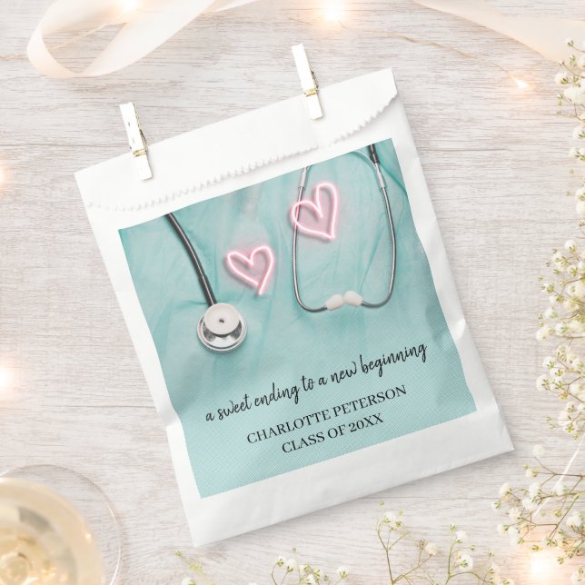 Unique Nurse Doctor  Graduation Party Favor Bag (Clipped)