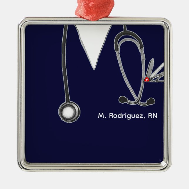 Unique Nurse Gifts Metal Ornament (Front)