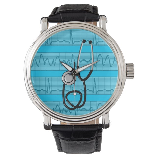 Unique Nurse Watch EKG Strips Design (Front)