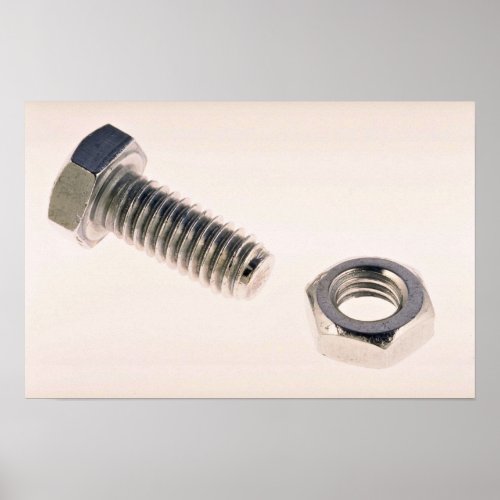 Unique Nut and bolt Poster