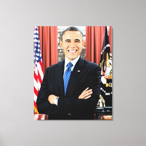 Unique Obama Portrait Canvas Print