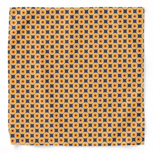 Unique Orange Blue Yellow Polka Dot Pattern Bandana