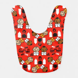 Unique Orange New Baby Gift  Bib