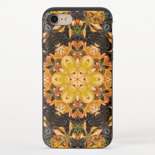 Unique Orange Yellow Abstract  iPhone 87 Slider Case