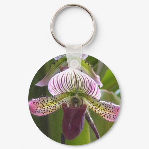 Unique Orchid Keychain