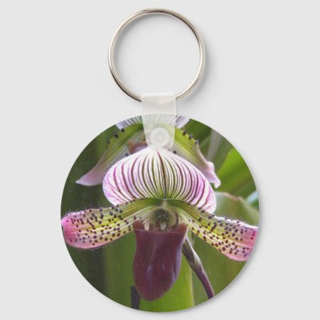 Unique Orchid Keychain