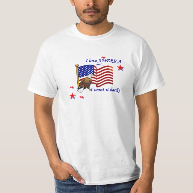 Unique, original American patriotic tee (Front)