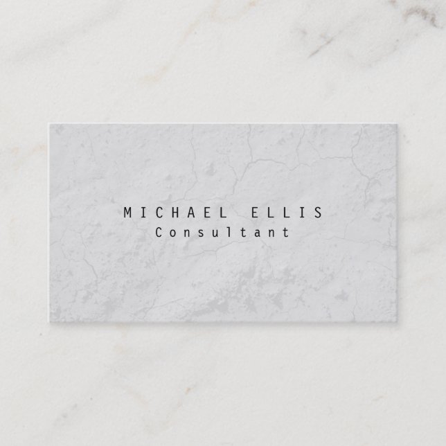 Unique Original Gray Professional Plain Business Card (Front)