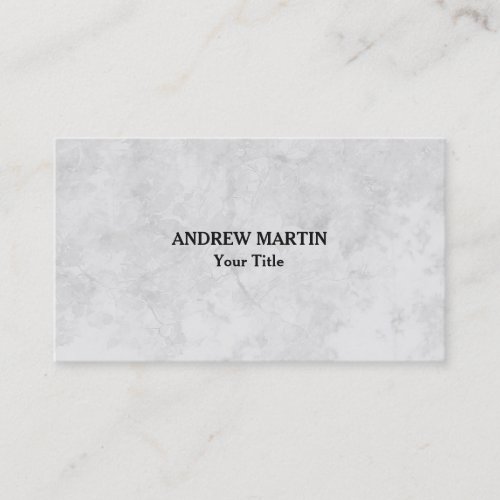 Unique Original Plain Masculine Minimalist Gray Business Card