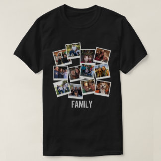 Unique Own Family Photo Frame Collage T-Shirt