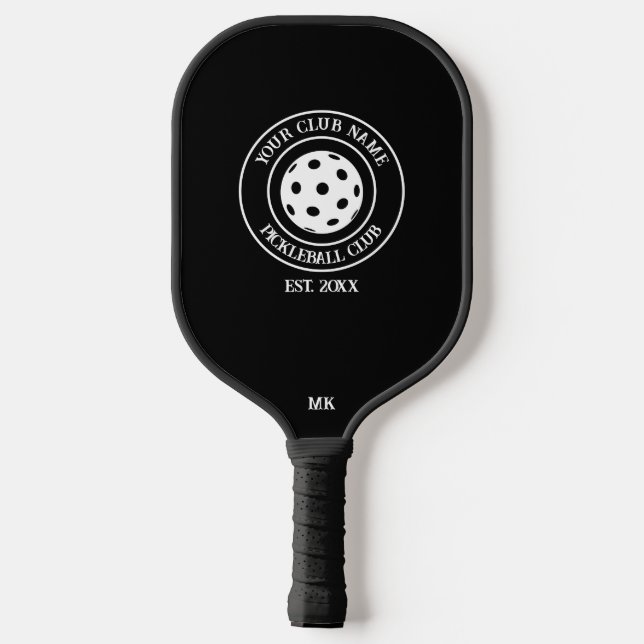 Unique Paddle With Your Club Name And Year Black (Back)