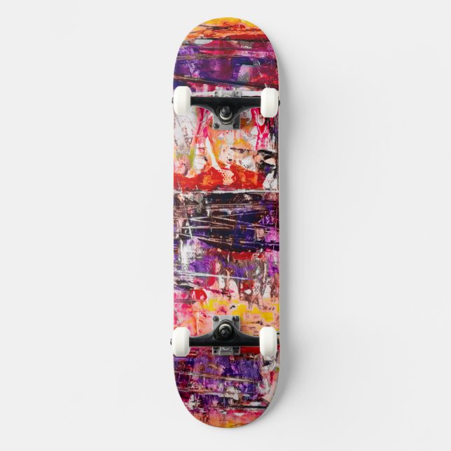Unique Painted Art Skateboard (Front)