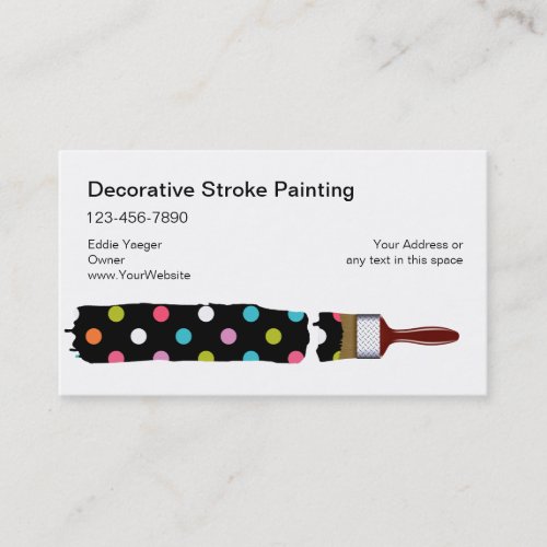 Unique Painter Business Cards
