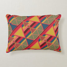Unique Pan African Colorful Triangle Pattern