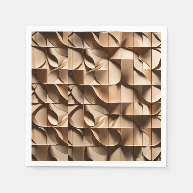 Unique paper napkin designs" "Modern paper napkins (Front)