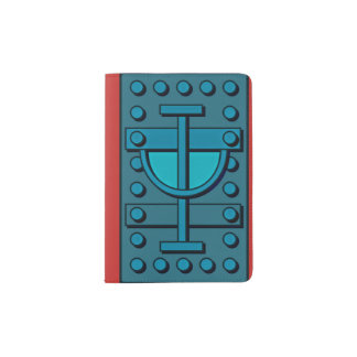 Unique Passport Holder with Red Binding Appearance