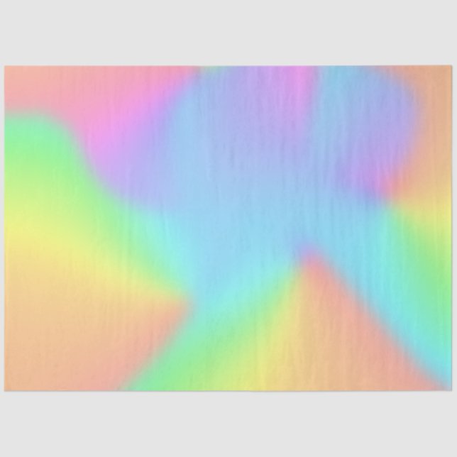 Unique Pastel Rainbow Tissue Paper (Front)