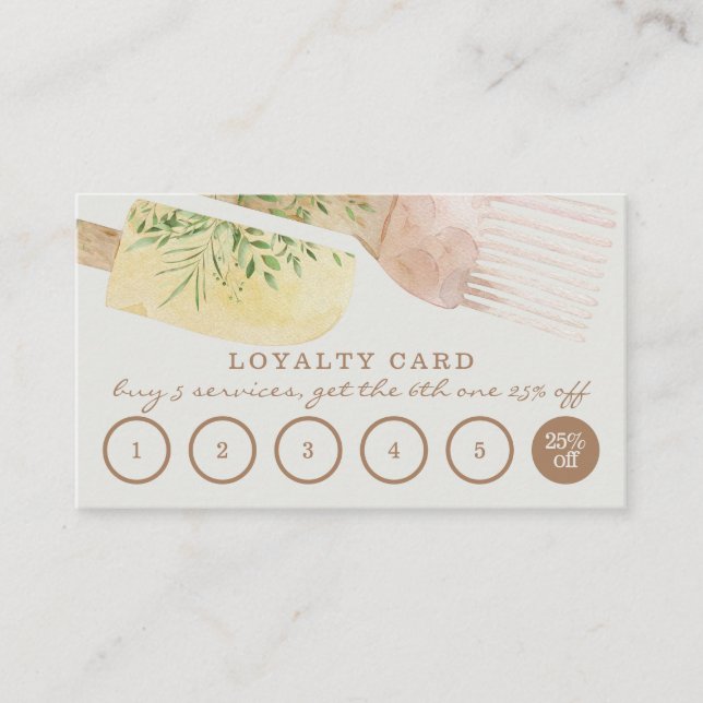 Unique Pastry Bakery Cooker loyalty Business Card (Front)