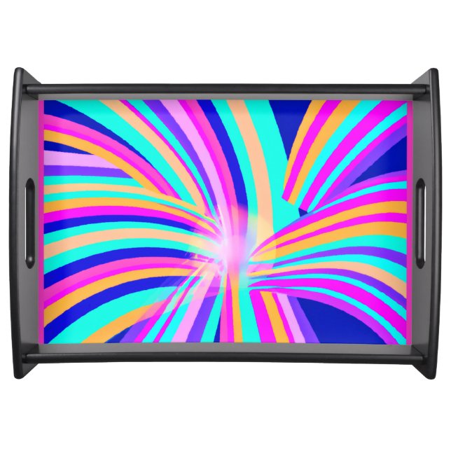 Unique Pattern Art Design Serving Tray (Front)