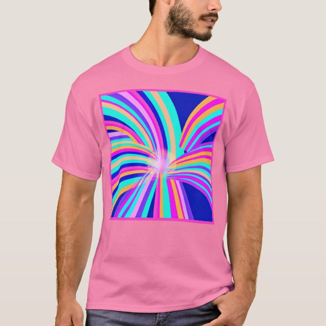 Unique Pattern Art Design T-Shirt (Front)
