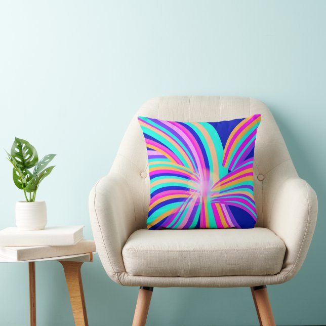 Unique Pattern Art Design Throw Pillow (Chair)