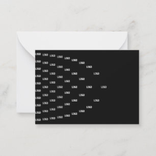Unique Pattern Featuring Your Logo/Uploaded Image Note Card