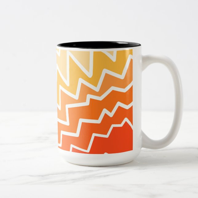 Unique Pattern  Two-Tone Coffee Mug (Right)