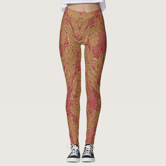 Unique Pattern Yoga Leggings (Front)