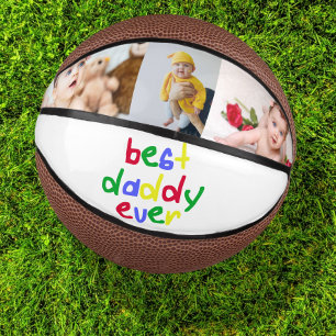 Unique Personalized Best Daddy Ever Fathers Day Mini Basketball