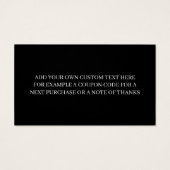 Unique Personalized Black and White Name Monogram (Back)