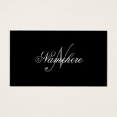 Unique Personalized Black and White Name Monogram (Front)