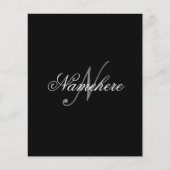 Unique Personalized Black and White Name Monogram (Front)