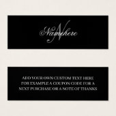 Unique Personalized Black and White Name Monogram (Front & Back)