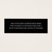 Unique Personalized Black and White Name Monogram (Back)