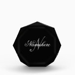 Unique Personalized Black and White Name Monogram Acrylic Award<br><div class="desc">Personalized Unique Black and White Name Monogram Design for anyone.</div>