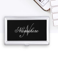 Unique Personalized Black and White Name Monogram