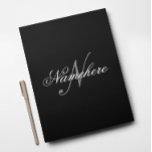 Unique Personalized Black and White Name Monogram Letterhead<br><div class="desc">Personalized Unique Black and White Name Monogram Design for anyone.</div>